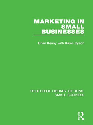 cover image of Marketing in Small Businesses